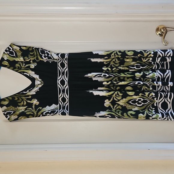 dressbarn Dresses & Skirts - dressbarn Black and Green Maxi Dress
